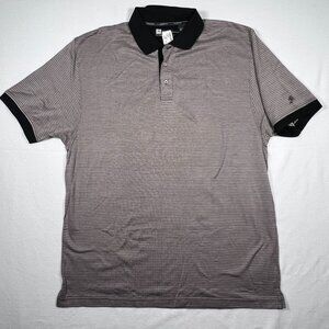 Jos A Bank Ledbetter Golf‎ Polo Golf Shirt Men XL 3 Button Black White Red NWT